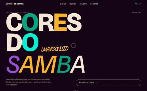 CORES DO SAMBA live site